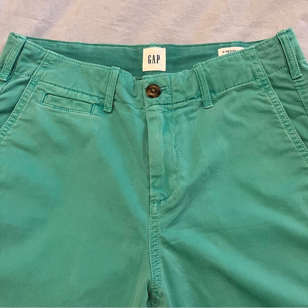 Gap‎ Green Cropped Khaki Pants – Size 0 Petite, NWOT - Picture 5 of 9